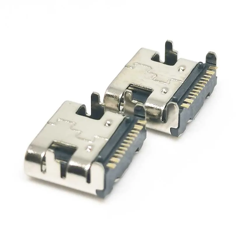 1/5/10 Uds. Conector de enchufe SMT de 16 pines Micro USB tipo C 3,1 colocación hembra SMD DIP para diseño de PCB DIY carga de alta corriente - imagen 3