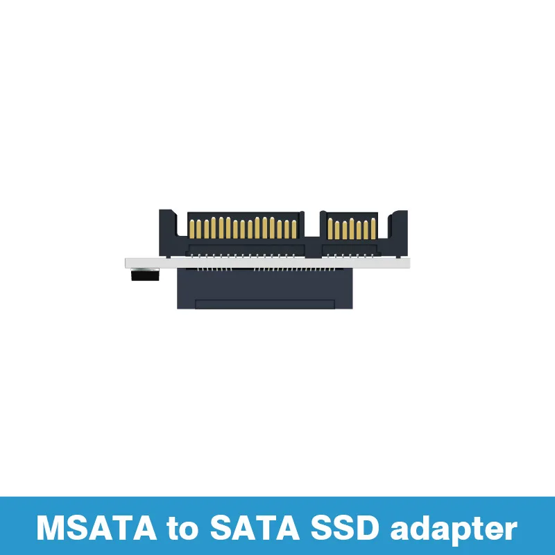 Adaptador de interfaz de transformación SSD de disco duro MSATA a SATA, conveniencia de prueba enchufable de estado sólido de 7 + 15 pines - imagen 3