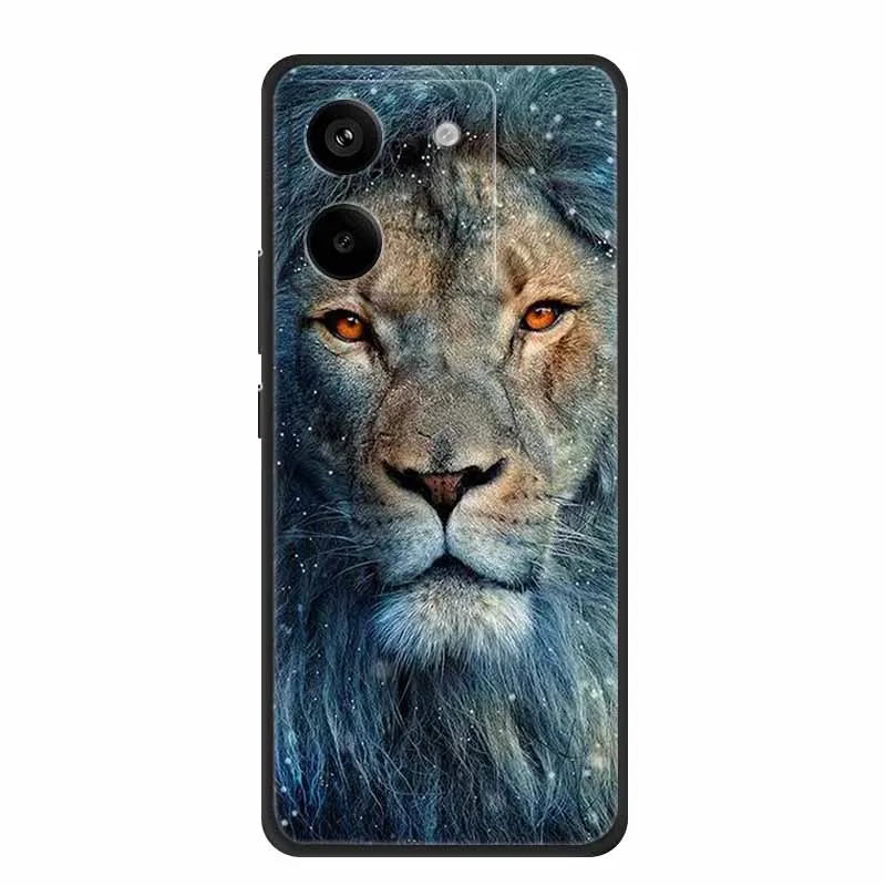 Para Xiaomi Poco M7 Pro 5G funda animales silicona suave TPU Fundas de teléfono contraportada para PocoM7 Pro Fundas protectoras a prueba de golpes para gatos - imagen 2