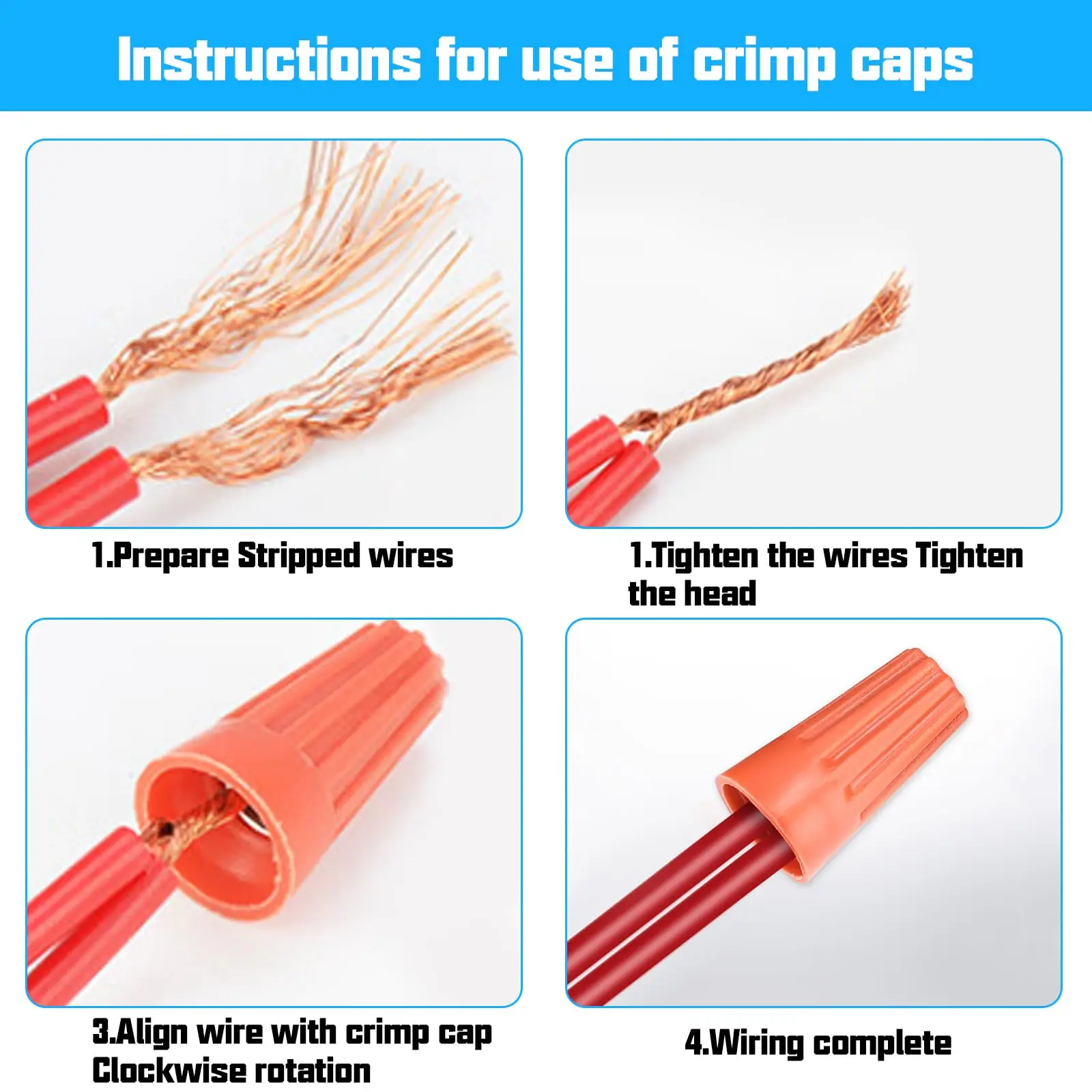 40 Uds. Conectores de cable, tapa de Terminal de tornillo, insertos aislantes, conectores de cable eléctrico giratorio con tapas de cable portátiles de resorte - imagen 3