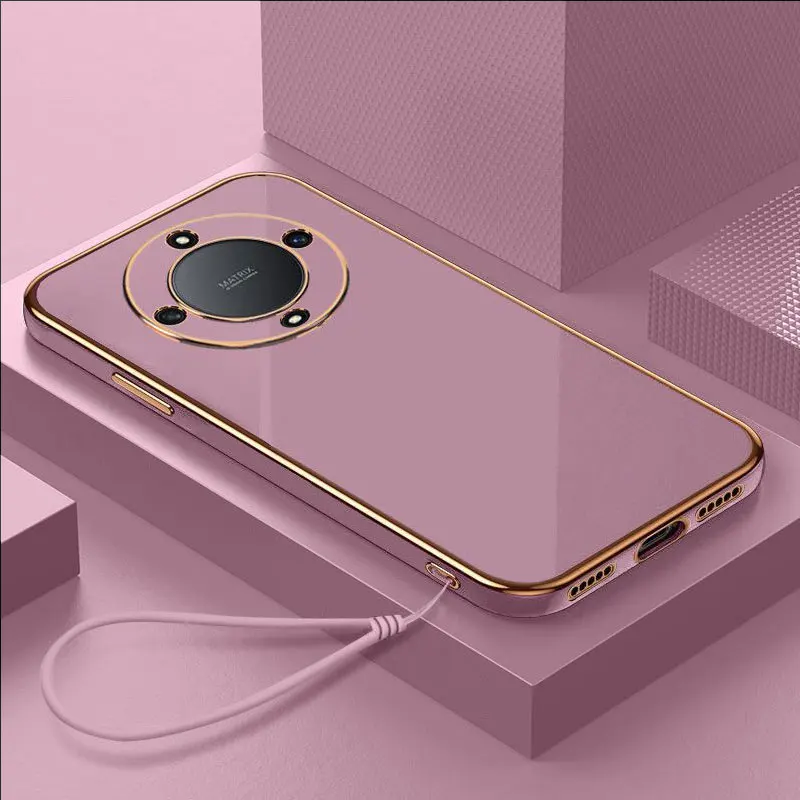 Para Honor X9B X9A funda de teléfono Honor Magic5 Lite funda Magic6 lite revestimiento de lujo funda trasera de silicona suave Fundas - imagen 2