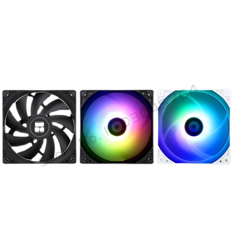 Ventilador de carcasa RGB 12025, Enfriador de CPU silencioso, cojinete de S-FDB, 12CM, 5V, 0-1550 RPM, TL-C12CW-S negro/blanco silencioso - imagen 5