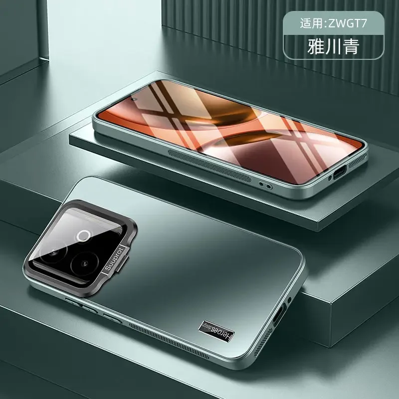 Para Realme GT7 GT 7T 7Pro Funda de lujo mate soporte de lente contraportada para Realme GT 7 versión Global Funda a prueba de golpes - imagen 3