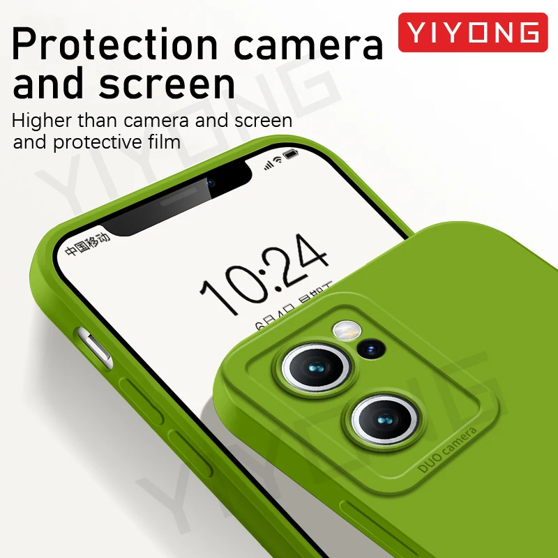YIYONG-Funda de silicona líquida para móvil, carcasa suave y sedosa para OPPO Reno 7 Z 7Z 8Z 8 Pro Reno7Z Reno8Z Reno8 Lite 5G - imagen 4