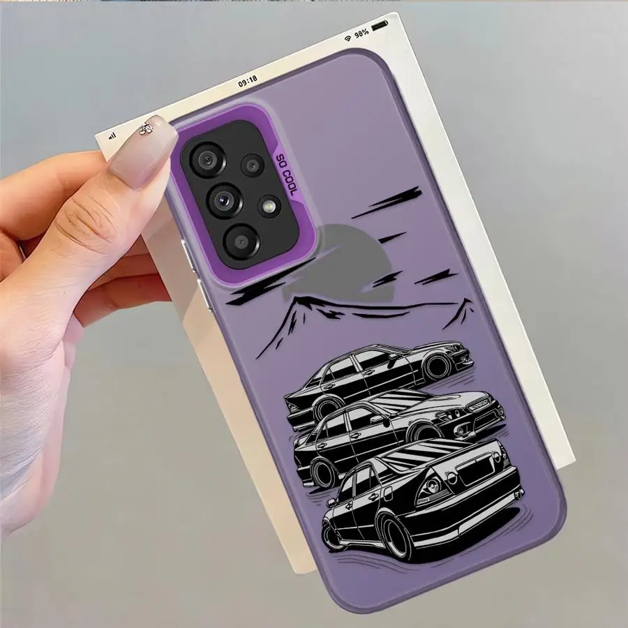Funda para Samsung Galaxy A11 A06 A13 A20s A16 A02 A15 A14 A04e A03 A12 A50 funda trasera para teléfono coche de deriva japonés - imagen 2
