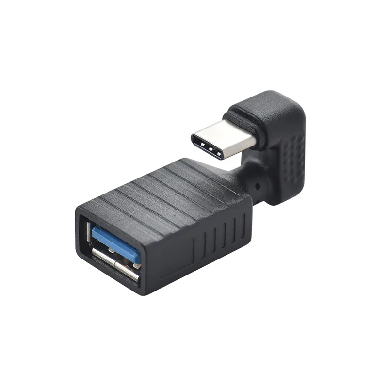 Adaptador U tipo USB C OTG tipo c macho a USB A hembra adaptador de 180 grados para uso en teléfono móvil y almohadilla conectar a pen-drive - imagen 2