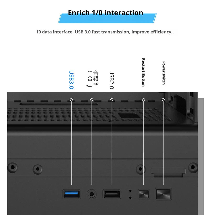 Power Train Zhijie V3 M-ATX RGB tira de luz colorida ITX PC gaming case lado transparente 240 refrigeración por agua caja de computadora de escritorio - imagen 3