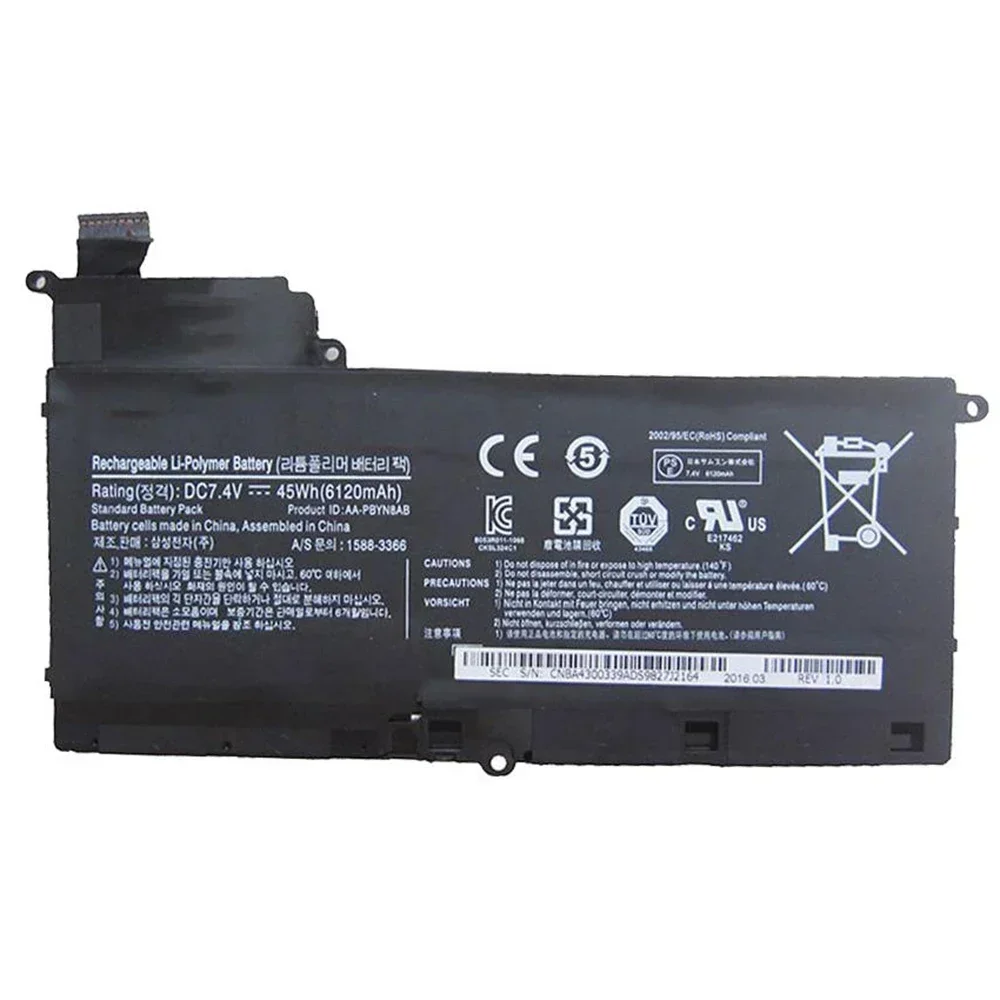 Batería para portátil AA-PLYN8AB 7,5 V 45 Wh para Samsung NP530U4B BA43-00339A 535U4C series, etc. - imagen 4