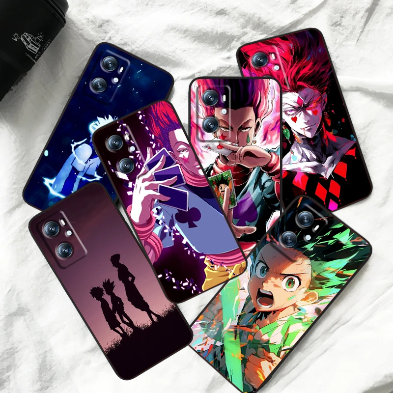 Hunter X Hunter-suave funda negra para teléfono, película de Anime para OPPO Find X5 X3 X6 A54S A5 A94 A16 A53S A57 A74 A72 A98 A78 A96 A9 5G