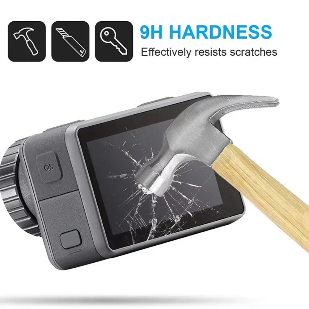 Para DJI Osmo Action 5 Pro 4 3 Protector de pantalla película de vidrio templado tapa de cubierta de lente para DJI Action 5Pro accesorios Protector de lente - imagen 4
