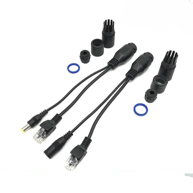 Cable POE caliente, Cable adaptador de alimentación pasiva a través de Ethernet, módulo de fuente de alimentación del inyector divisor POE 12-48v para Cables de cámara IP - imagen 2