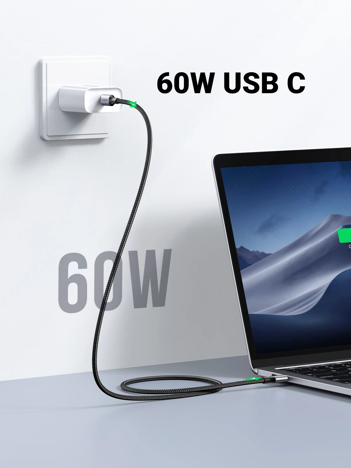 Cable UGREEN USB-C Carga Rápida 100W - imagen 2