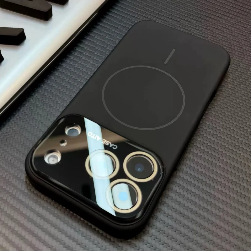 Funda magnética líquida de lujo para lente de cristal Magsafe para iPhone 17 Air 16 15 14 13 12 Pro Max carga inalámbrica cubierta suave y suave - imagen 3