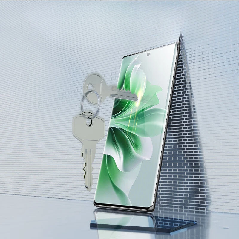 Vidrio Templado líquido UV 3D para OPPO Reno 11 Reno11 Pro Plus, Protector de pantalla para Reno11Pro + HD, película UV mate azul - imagen 5