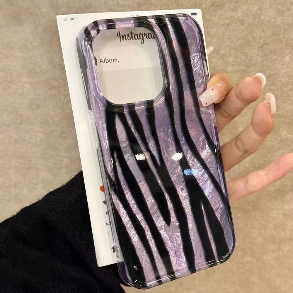 Funda de teléfono con estampado de leopardo y cebra INS para mujer y niña, funda para Xiaomi 13T 14T 11 Lite NE Poco X5 M6 Pro X6 X7 X3 Pro NFC C65 C61 M5S - imagen 3