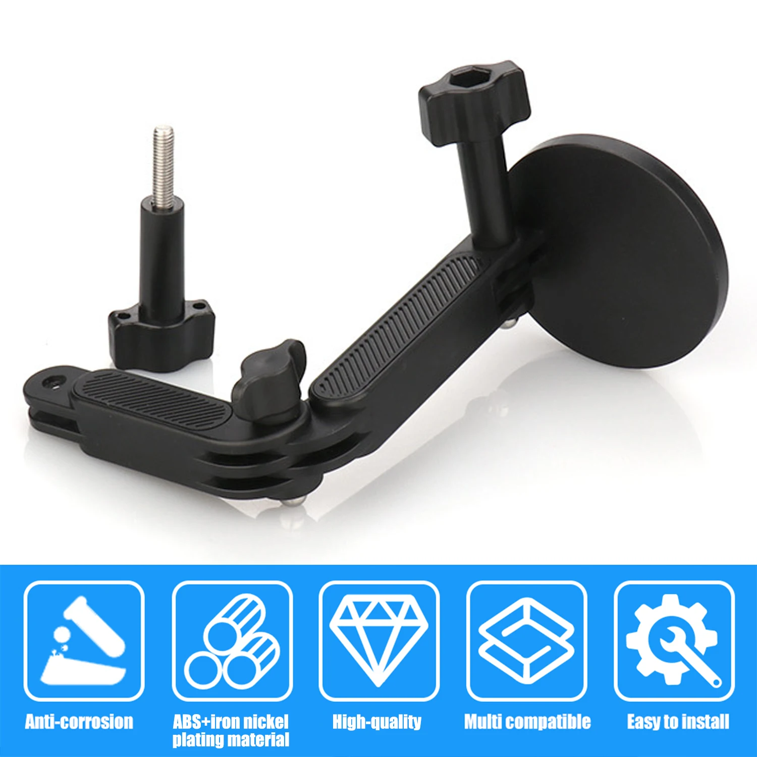 Kit de montaje de brazo pivotante de extensión de cámara Universal para GoPro Hero 13 12 11 DJI Action 5 Pro 4 adaptadores de juntas rectas ajustables - imagen 3