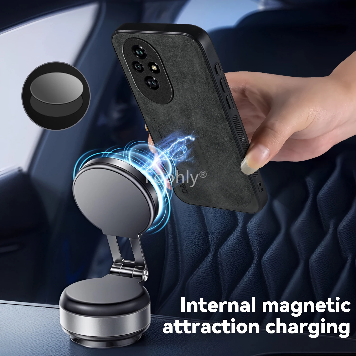 Funda magnética de cuero nobuck a prueba de golpes para Honor 200 Pro 200 Lite, Funda protectora inteligente, Funda trasera - imagen 3