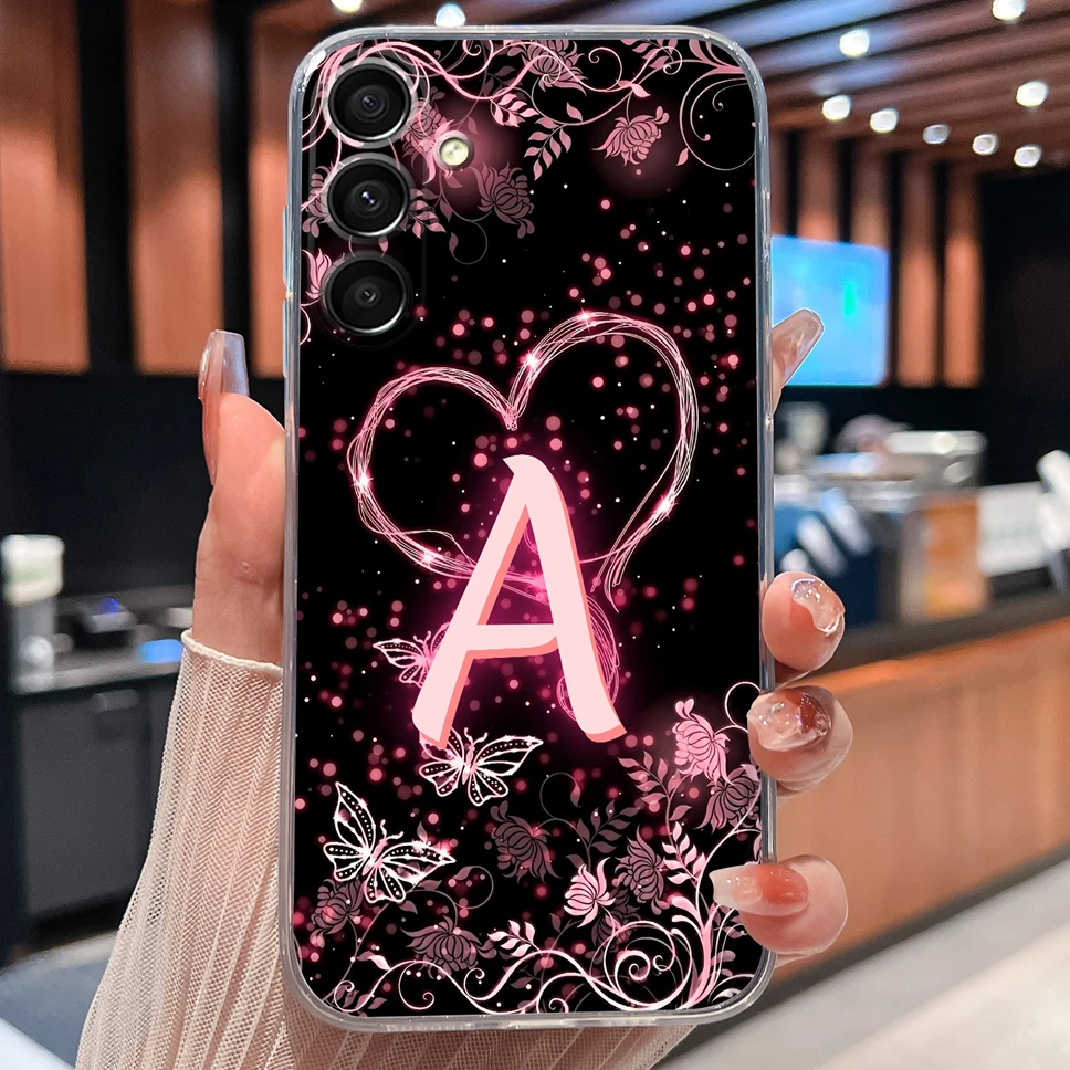 Para Samsung Galaxy A16 A15 4G 5G Funda de teléfono patrones de letras de lujo Funda de silicona transparente de TPU suave para GalaxyA 16 A 15 Funda Capa - imagen 4