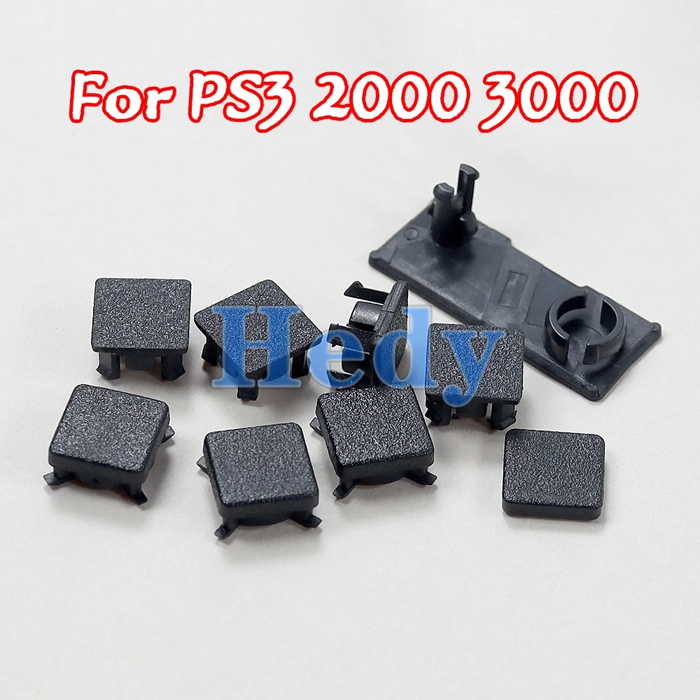 30 juegos de pies de goma, juego completo de cubierta de tapón antipolvo, tornillo, cubierta de pies de tapón de plástico para consola PS3 Slim 2000 3000 4000 - imagen 5