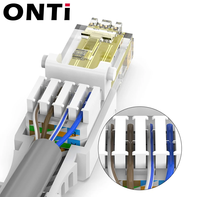 Conector RJ45 Macho CAT6 Ethernet sin herramientas - imagen 4