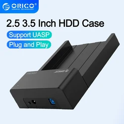 ORICO HDD Case 2,5 y 3,5 pulgadas USB 3,0 SATA 5Gbps carcasa de disco duro para SSD HDD disco duro externo soporte UASP 18TB