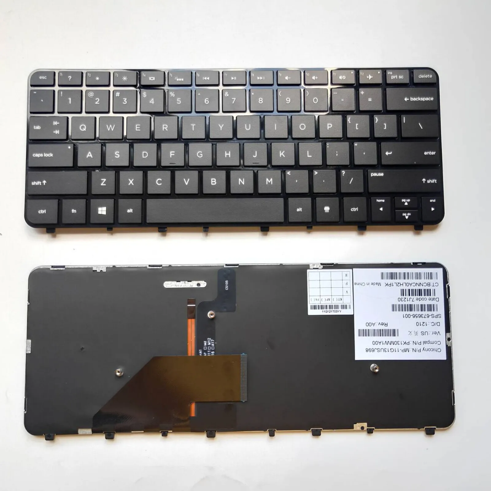 Teclado de ordenador portátil con diseño estadounidense para HP Folio 13-1000 13-2000 13-1015TU 13-1003xx 13-1020 13-1000eo 13-1000ea 13-1000el 13-1000en 13-10
