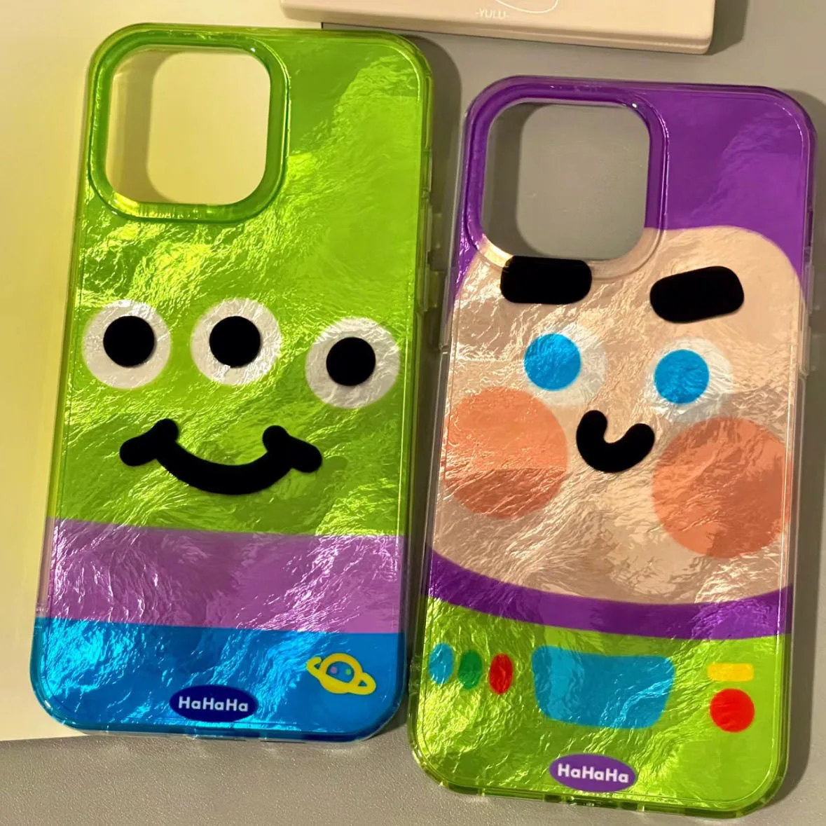 Funda de teléfono Disneys Toy Story Hot Aliens para Samsung Galaxy S24 S23 Ultra Plus 5G S21 FE, funda dura con textura de plumas
