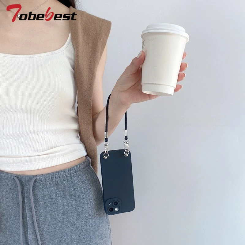 Funda con correa para muñeca y cordón de mano a la moda para Samsung Galaxy S25 Edge S24 S23 S22 S21 S20 FE S10 Note 20 Ultra 10 Plus - imagen 4