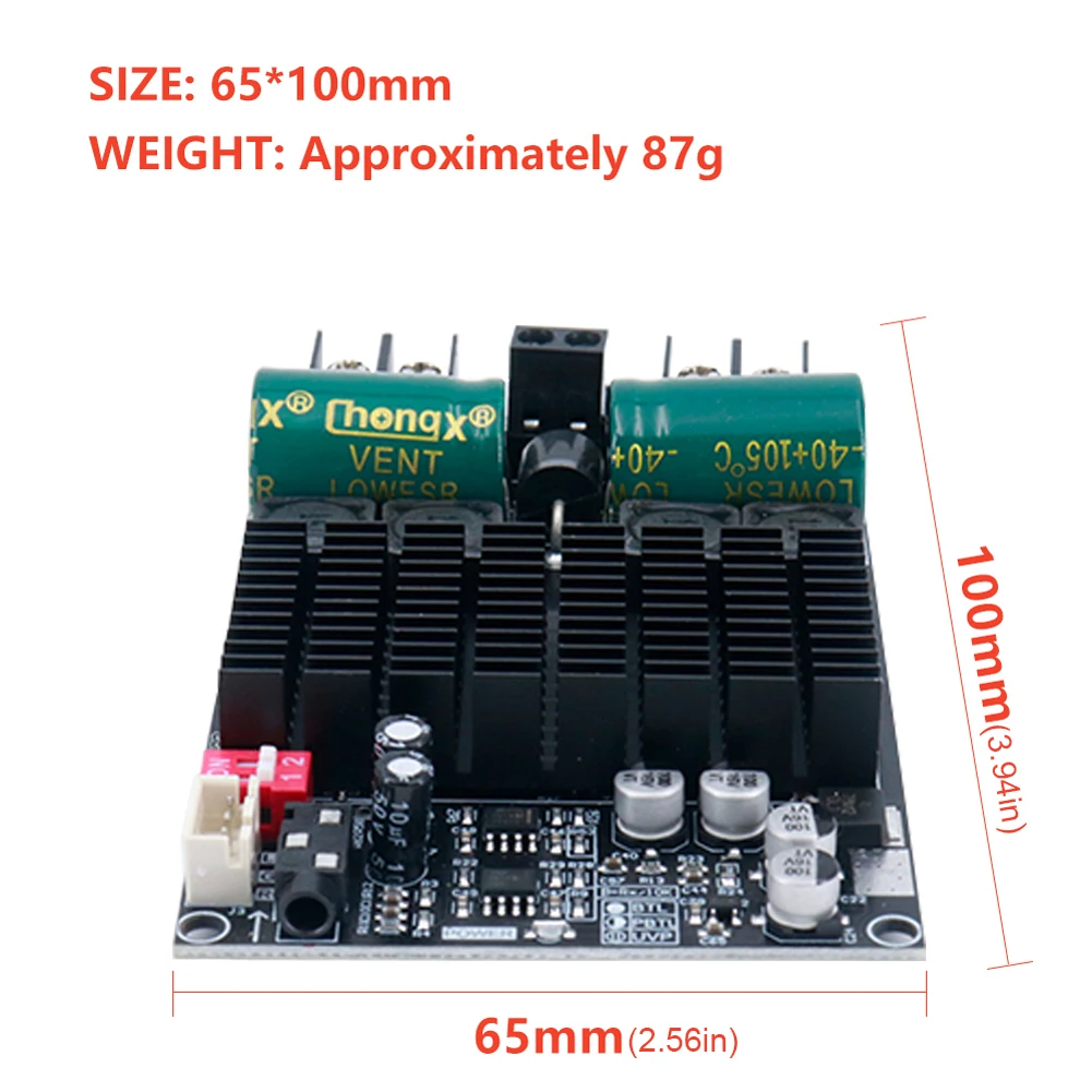 ZK-2001 TPA3221 100WX2 Placa amplificadora Digital de escenario trasero puro de doble canal 200W amplificador de alta potencia altavoz Subwoofer Mono puente - imagen 5