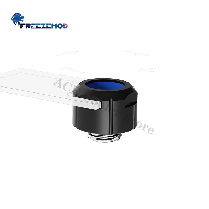 FREEZEMOD-accesorio de tubería dura antiapagado para refrigeración de PC, para tubos PETG PMMA OD14MM, ajuste manual rápido fijo con llave Allen - imagen 4