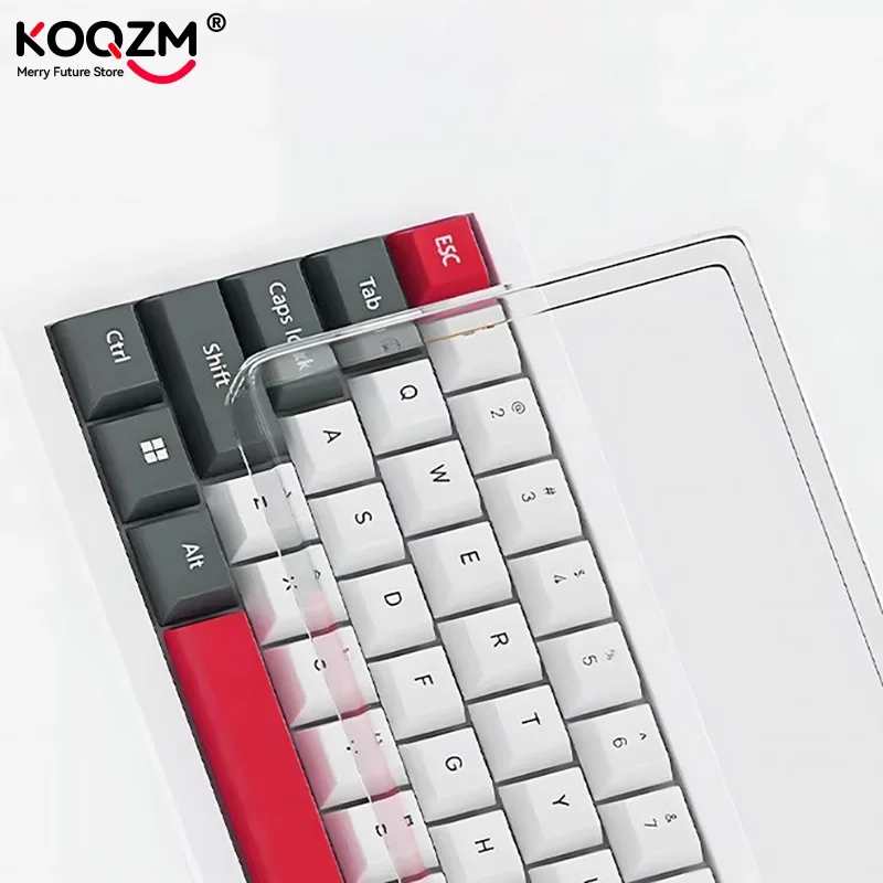Funda para teclado acrílico transparente a prueba de polvo, 78/108 teclas, cubierta antipolvo para teclado mecánico para jugadores de ordenadores e-sports - imagen 3