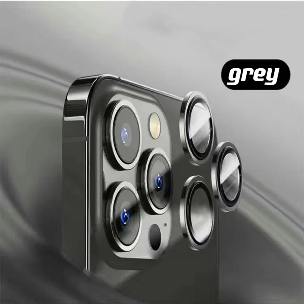 3-2 uds Protector de lente de cámara para IPhone 16 15 14 13 Pro Max 13 Mini Protector de anillo de Metal de vidrio para IPhone 14 15 Plus lente de cámara