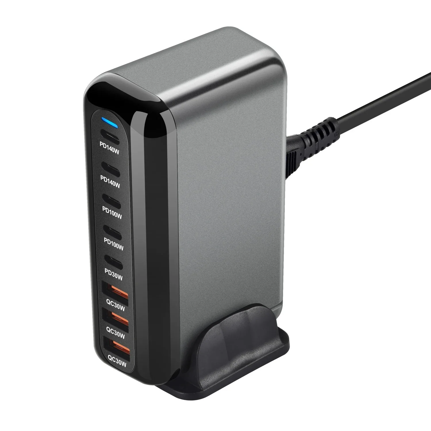 Hub de cargador GaN de 600W, multipuertos QC PD USB C, adaptador de estación de carga rápida Compatible con IPhone 16/15/14 iPad MacBook Laptop - imagen 4