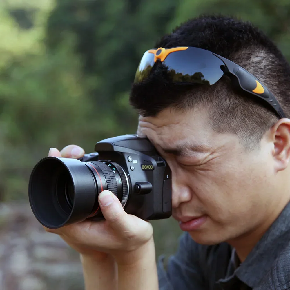 Lightdow 85mm F1.8 lente de retrato de enfoque Manual de fotograma completo para cámara Canon Sony Nikon DSLR RU USA ES entrega en almacén en el extranjero - imagen 4