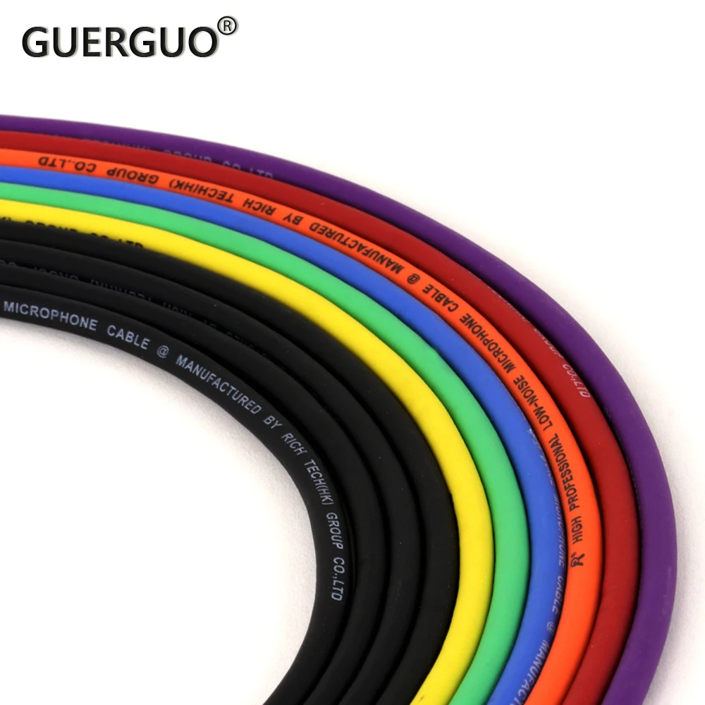 Cable de Audio para micrófono de 4MM, Cable blindado XLR equilibrado de 2 núcleos, mezclador de guitarra de órgano electrónico, Cable de señal con cancelación de ruido de 0,3-30M