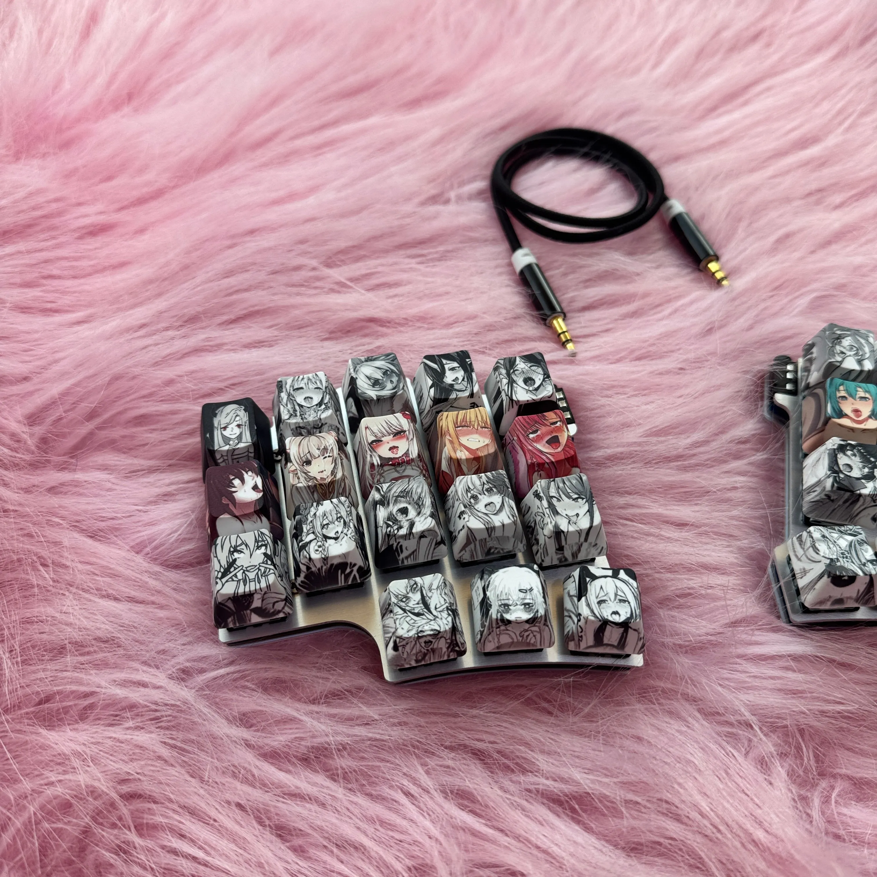 Teclado dividido X7, 36 teclas, con cable, modo único, intercambio en caliente, QMK/VIA, cambio de tecla, teclado mecánico dividido ergonómico personalizado de 9 capas - imagen 5