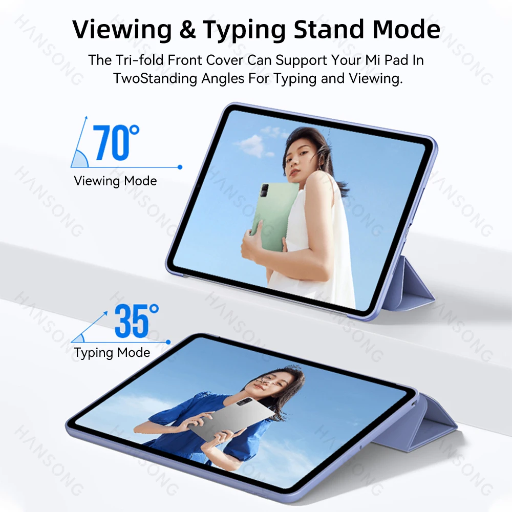 Para Xiaomi Pad funda para Mi Pad 5 y 5 Pro funda protectora con soporte abatible para Mi Pad 6 y 6 Pro 7 y 7PRO Redmi Pad 10,61 "SE 11 - imagen 3