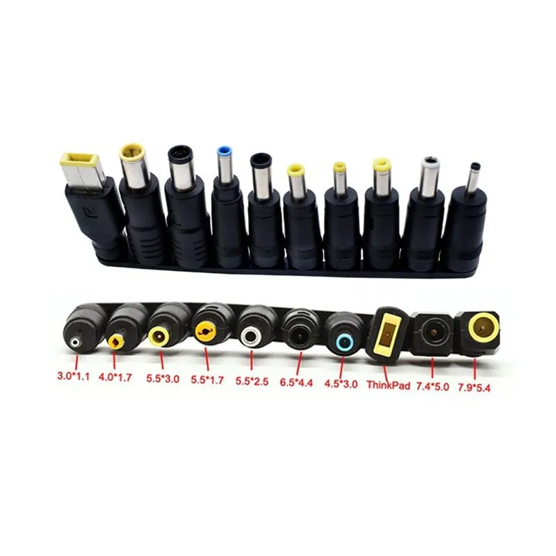 Kits de conectores de puntas de adaptador de corriente alterna CC Universal de 5,5mm x 2,1mm para juegos de enchufes de fuente de alimentación para ordenador portátil - imagen 4