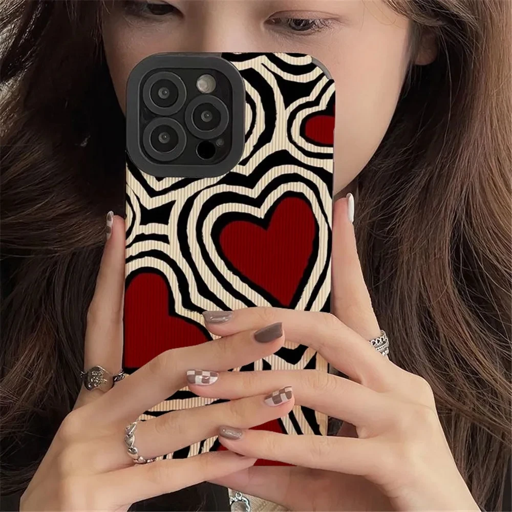 Funda de silicona con corazones de amor románticos para Samsung Galaxy, funda de teléfono para Samsung Galaxy A54, 5G, A52, A50, A51, A31, A32, A33, A21S, A53, A71, A72, A73, A12, A13, A14 - imagen 2