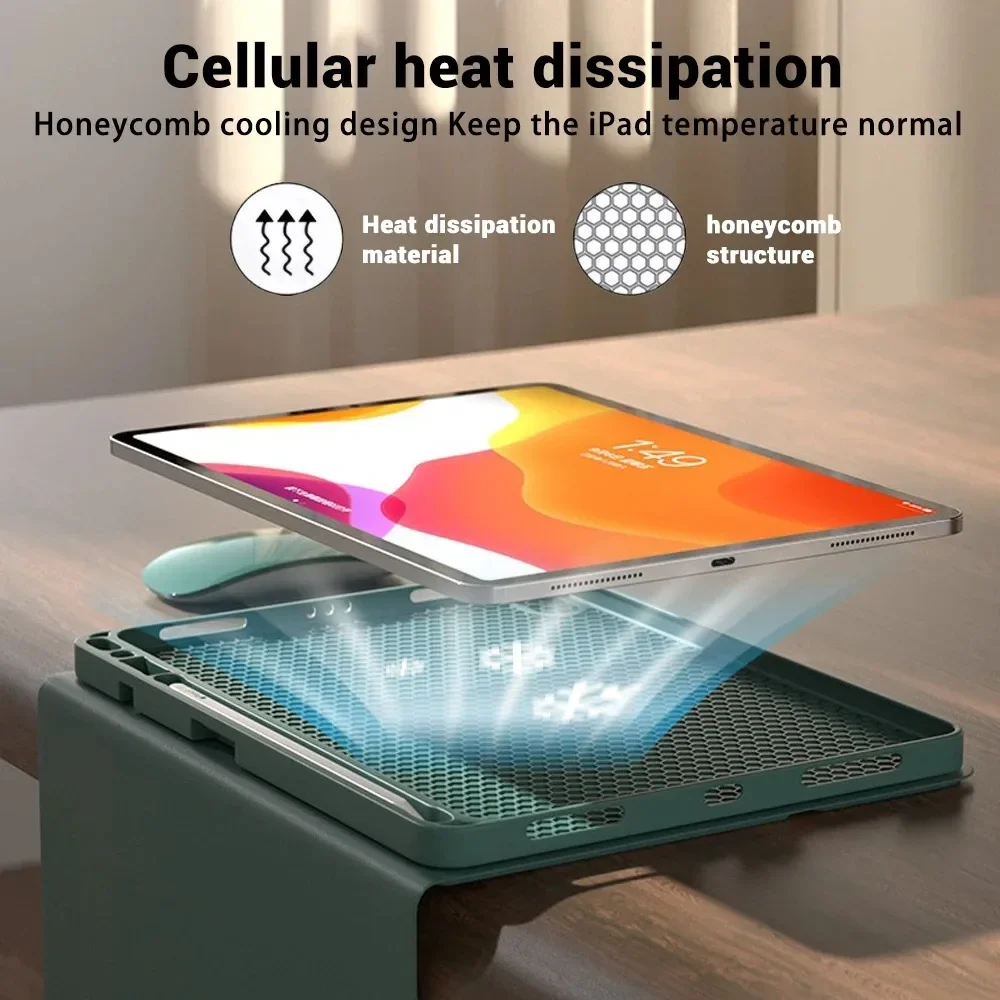 Funda para Samsung Galaxy Tab S6 lite, cubierta de teclado desmontable de 10,4 pulgadas para Samsung Tab S6 lite, SM-P610/P615, P613/P619 - imagen 5