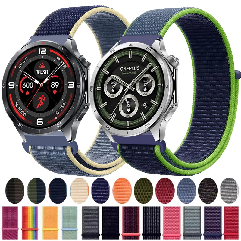 Bucle de nailon de 22mm para OnePlus Watch 3 2 2R/OnePlus, Correa deportiva de 46mm para OPPO Watch 4Pro X X2/Realme Watch S 2 3 3 Pro - imagen 2