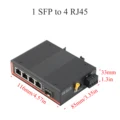 1 SFP to 4 RJ45