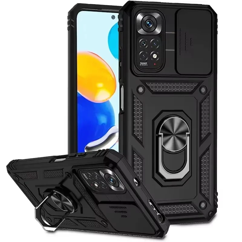 Para Redmi Note 11 12 13 Pro Plus funda con soporte parachoques carcasa de teléfono armadura resistente dura para Redmi Note 11 12 13 12C 13C