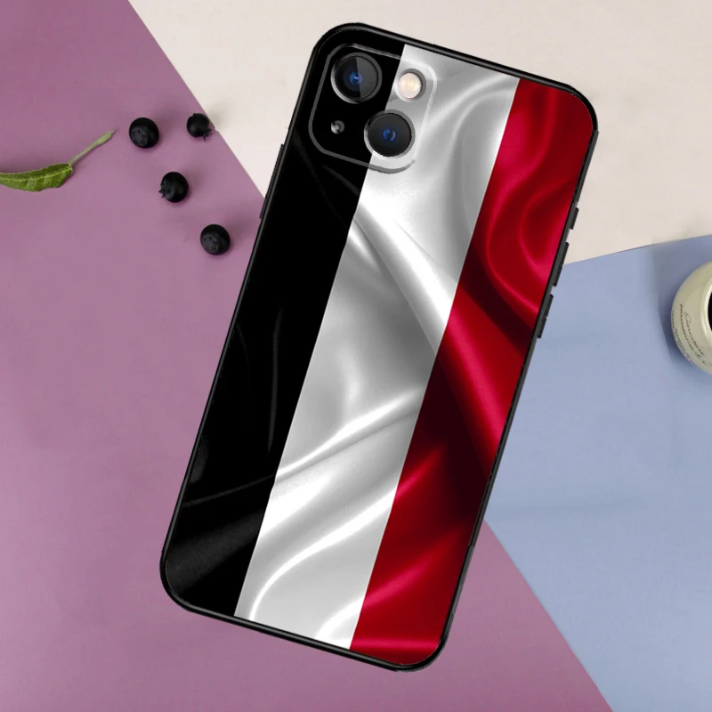 Funda de silicona con escudo de armas y bandera de Yemen para iPhone 17 14 13 12 11 15 Pro Max 16 Plus 12 13 Mini 16e 17 Air contraportada - imagen 4