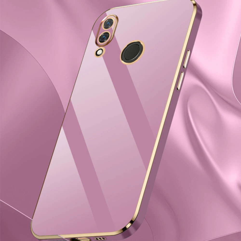 Para Honor 8X funda Honor View 10 Lite funda de teléfono JSN-L11 JSN-L21 JSN-L22 JSN-L23 funda trasera de silicona Fundas revestimiento cuadrado de lujo - imagen 2