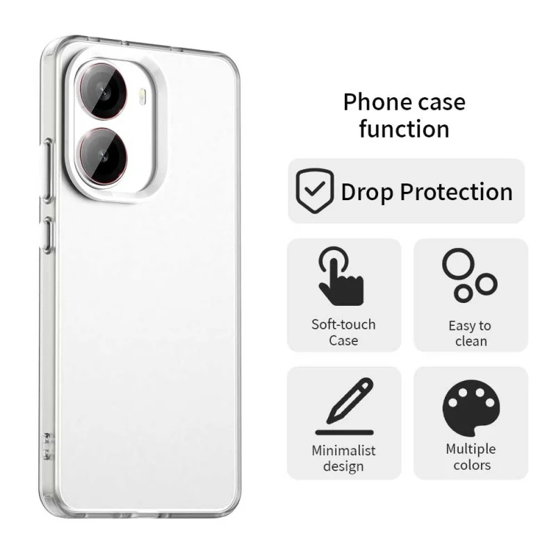 Para Poco X7 Pro funda Xiaomi Poco X7 Pro Capas mate esmerilado translúcido a prueba de golpes parachoques cubierta dura Fundas Poco X7 Pro - imagen 4