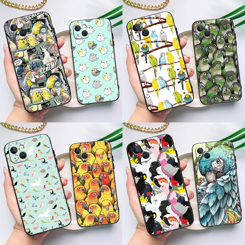 Funda Animal loro pájaro para OPPO Find X9 X5 X6 X8 Pro OPPO Reno 12F 14F 13F 11F 10 12 13 14 Pro 7 8 Lite