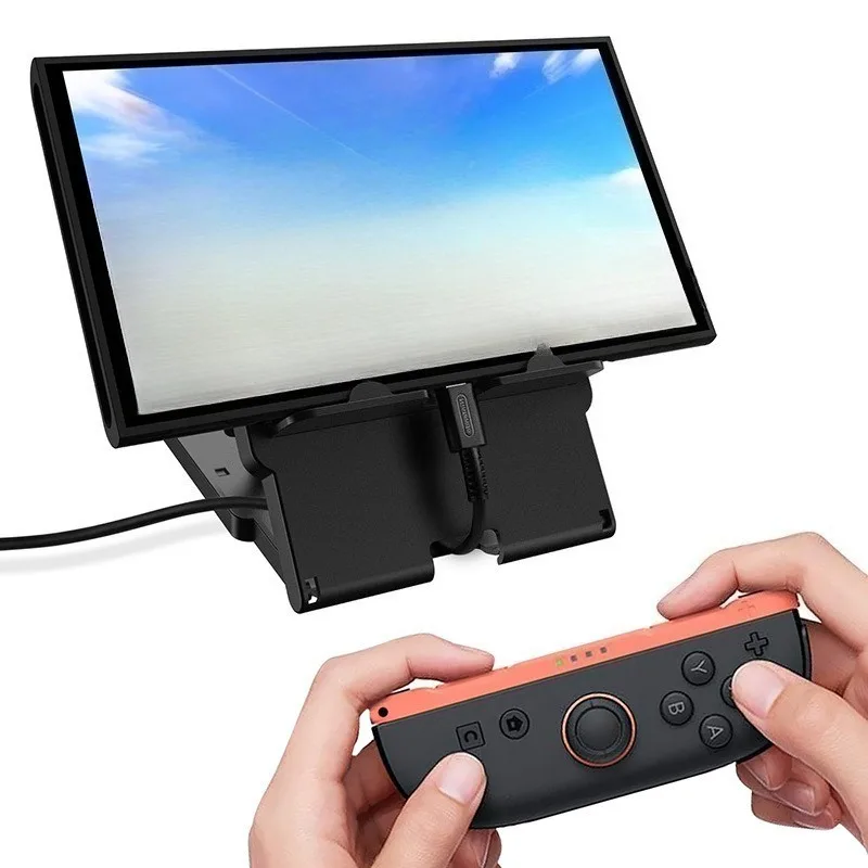 Soporte de consola de juegos portátil para Nintendo Switch 1/2/Mobie, soporte para teléfono IPad, accesorios de soporte ajustables multiángulo clásico - imagen 5