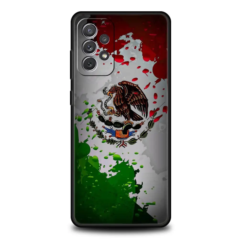 Funda de teléfono con bandera nacional de México para Samsung A51 A71 A21S A17 A11 A15 A25 A41 A23 A33 A53 A73 A07 A03S A05S A13 A35 A55 5G - imagen 4