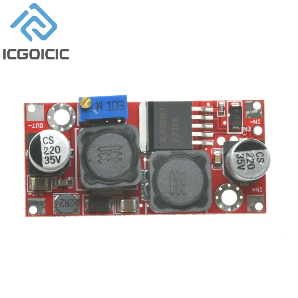 XL6009/XL6019 DC-DC de alto rendimiento, banda de ondulación baja, permite un módulo de aumento de potencia ajustable para superar LM2577 - imagen 2